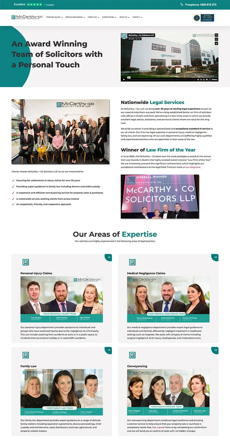 McCarthy + Co Homepage